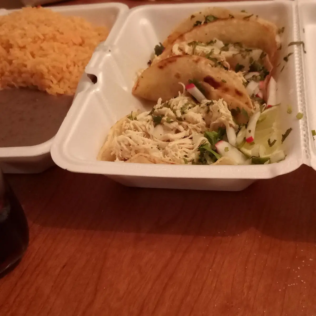 Chicken Tacos w Beans and Rice
