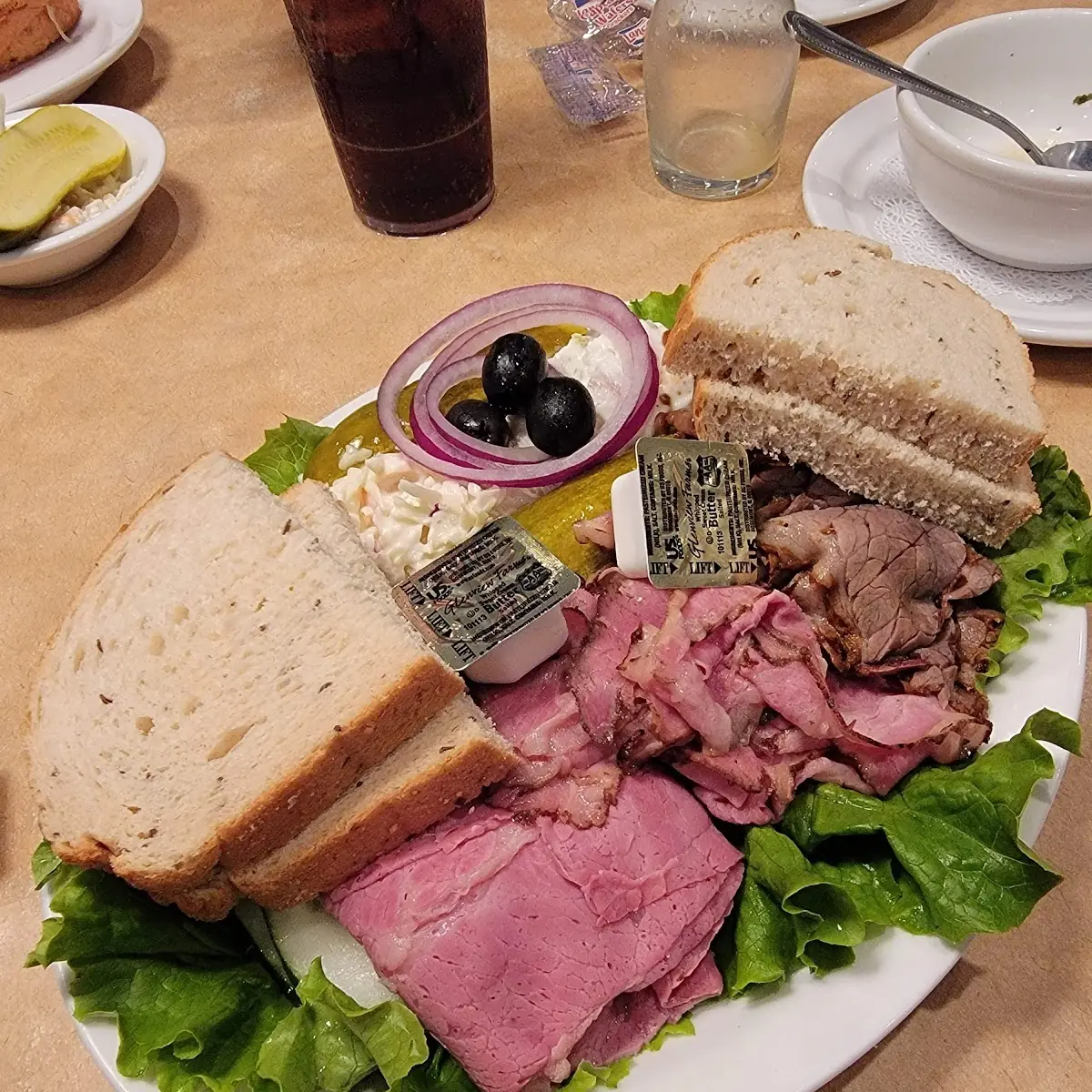 Corned Beef Pastrami and Brisket Plate