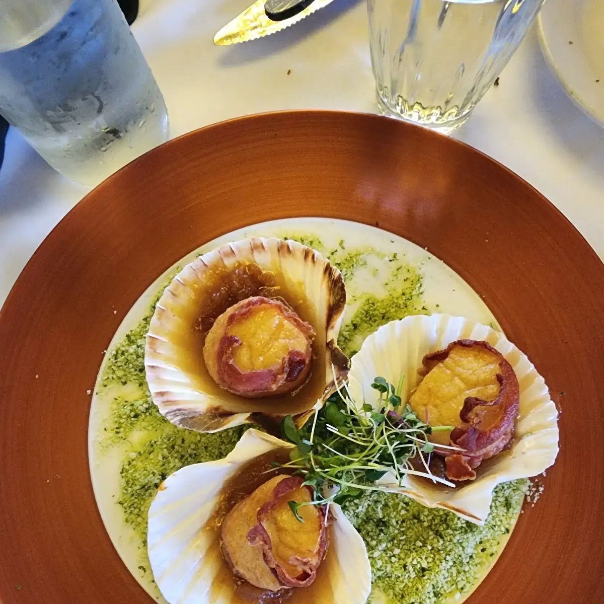 Bacon Wrapped Scallops Appetizer