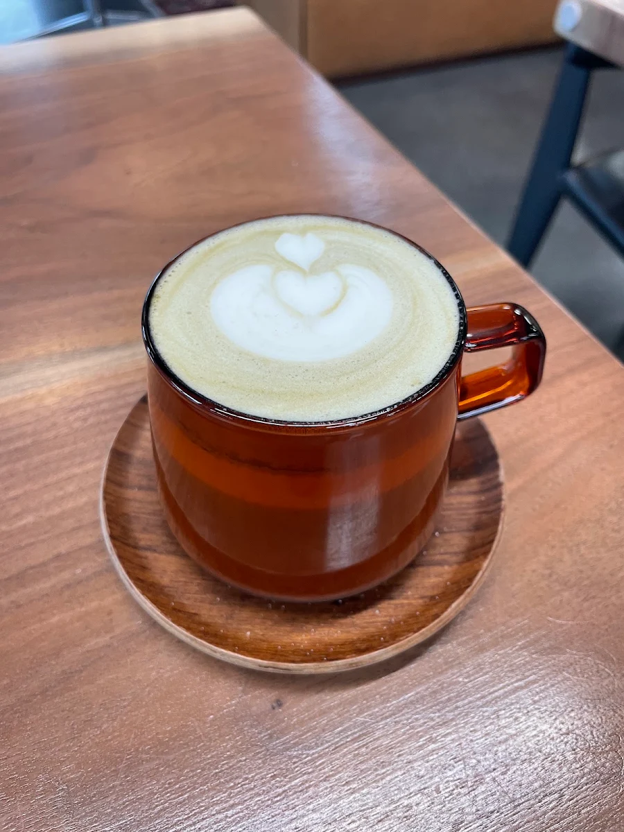 Honey Sea Salt Hojicha Latte