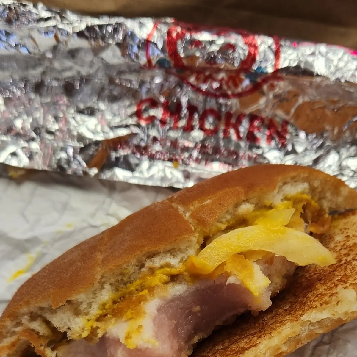 Raw Chicken Sandwich