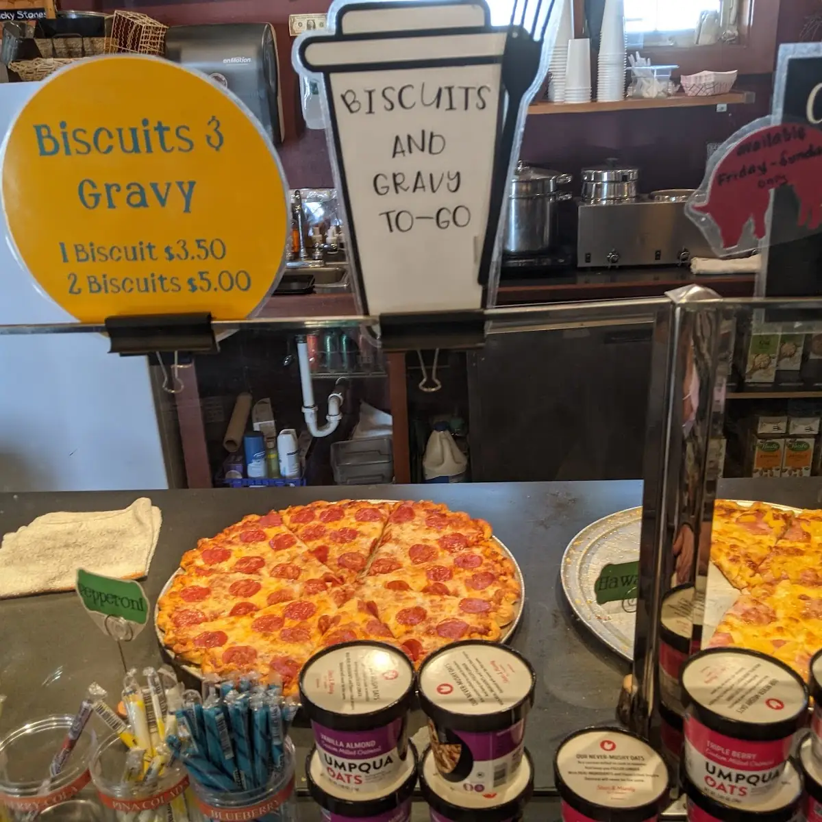 Pepperoni Pizza and Cheese Pizza