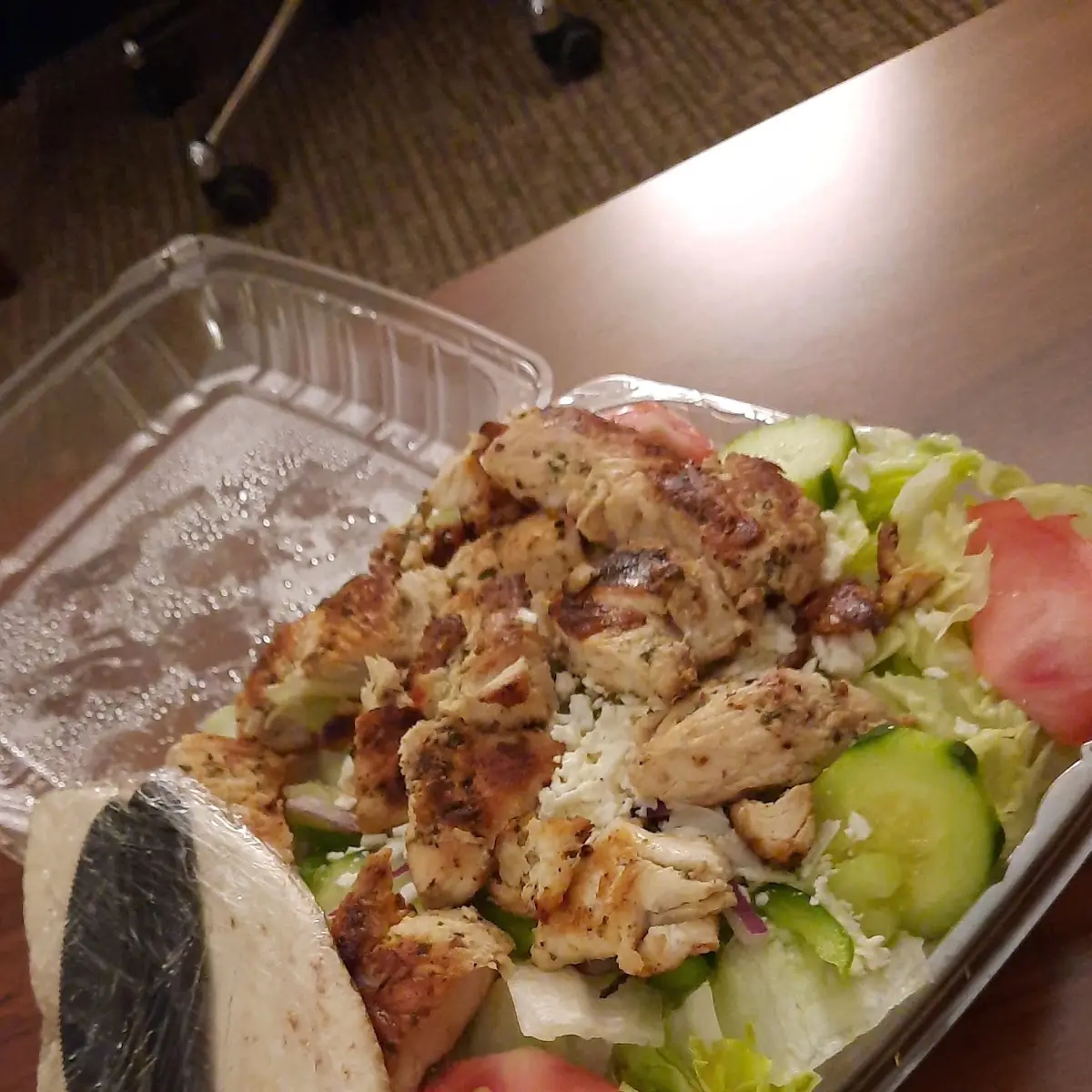 Greek Salad with Grilled Chicken Salad