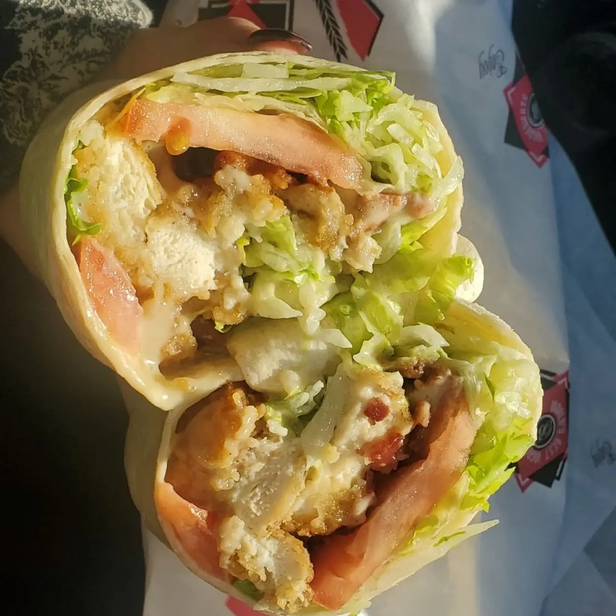 Honey Mustard Chicken blt Wrap