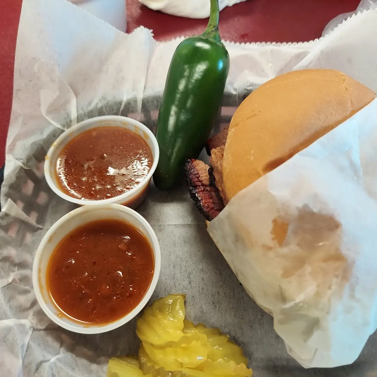 Sliced Brisket Sandwich