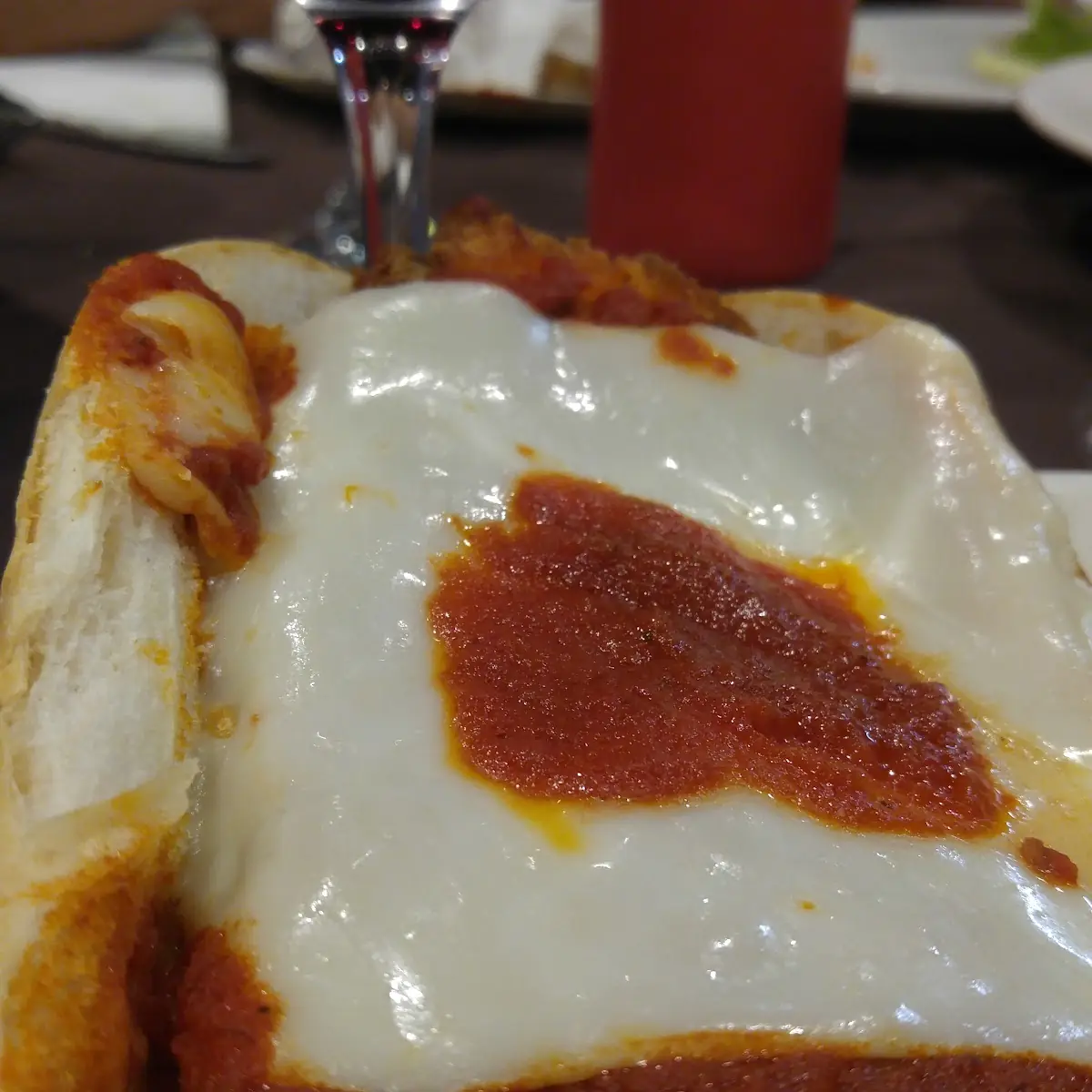 Eggplant Parmesan Sandwich