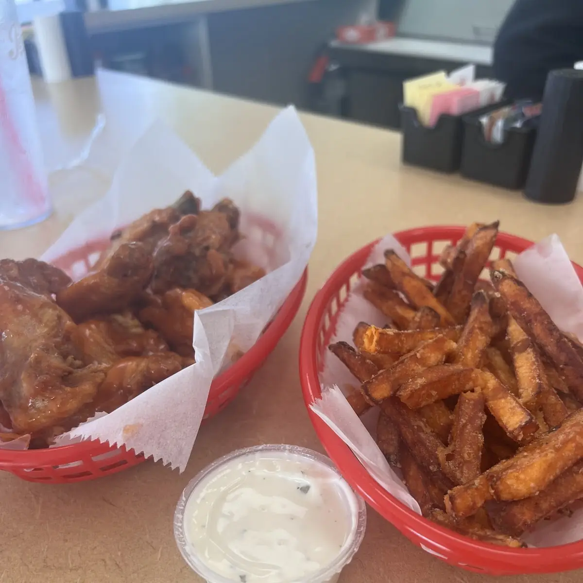Buffalo Wings and Fries