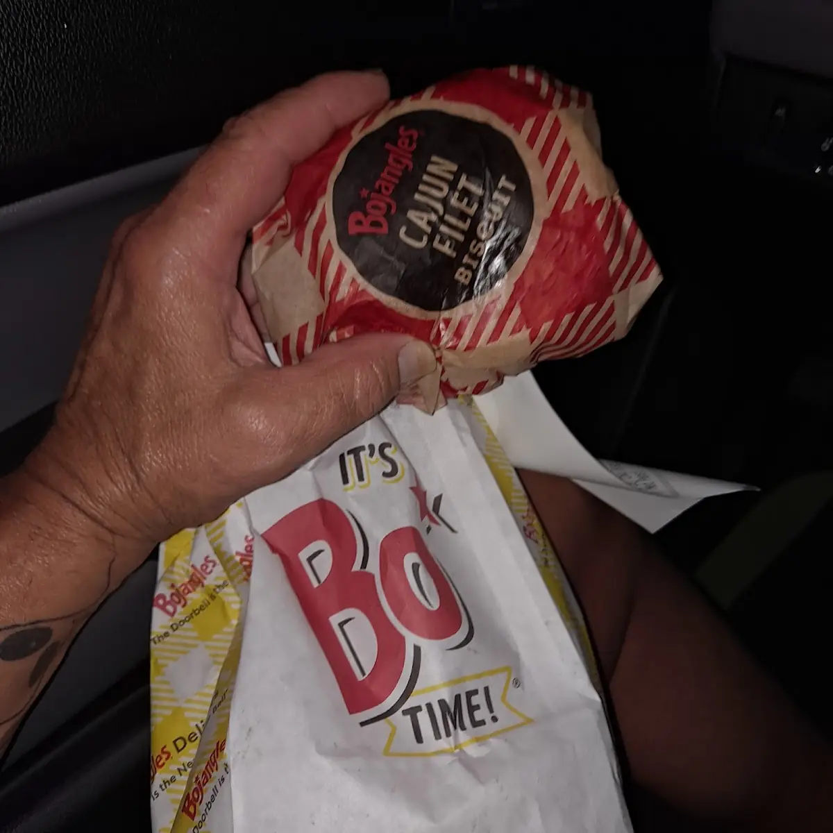 Cajun Chicken Sandwich on Biscuit