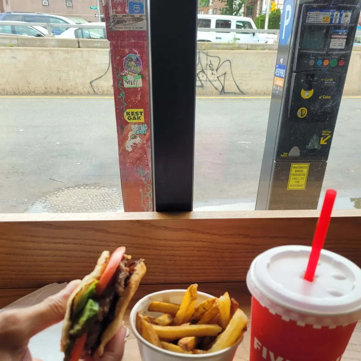 Small Fries Hamburger Fresh Brewed Iced Tea