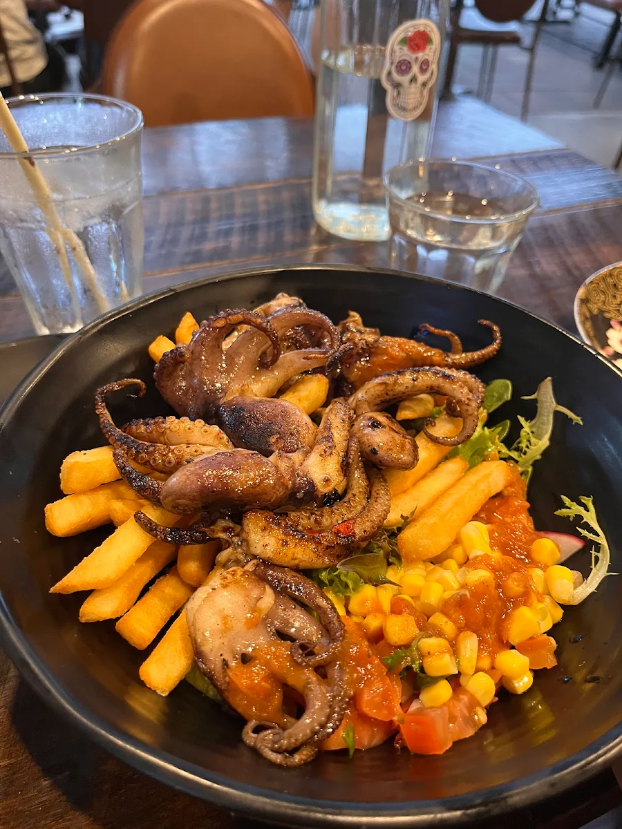Gilled Octopus Salad, Mex & Co Manly