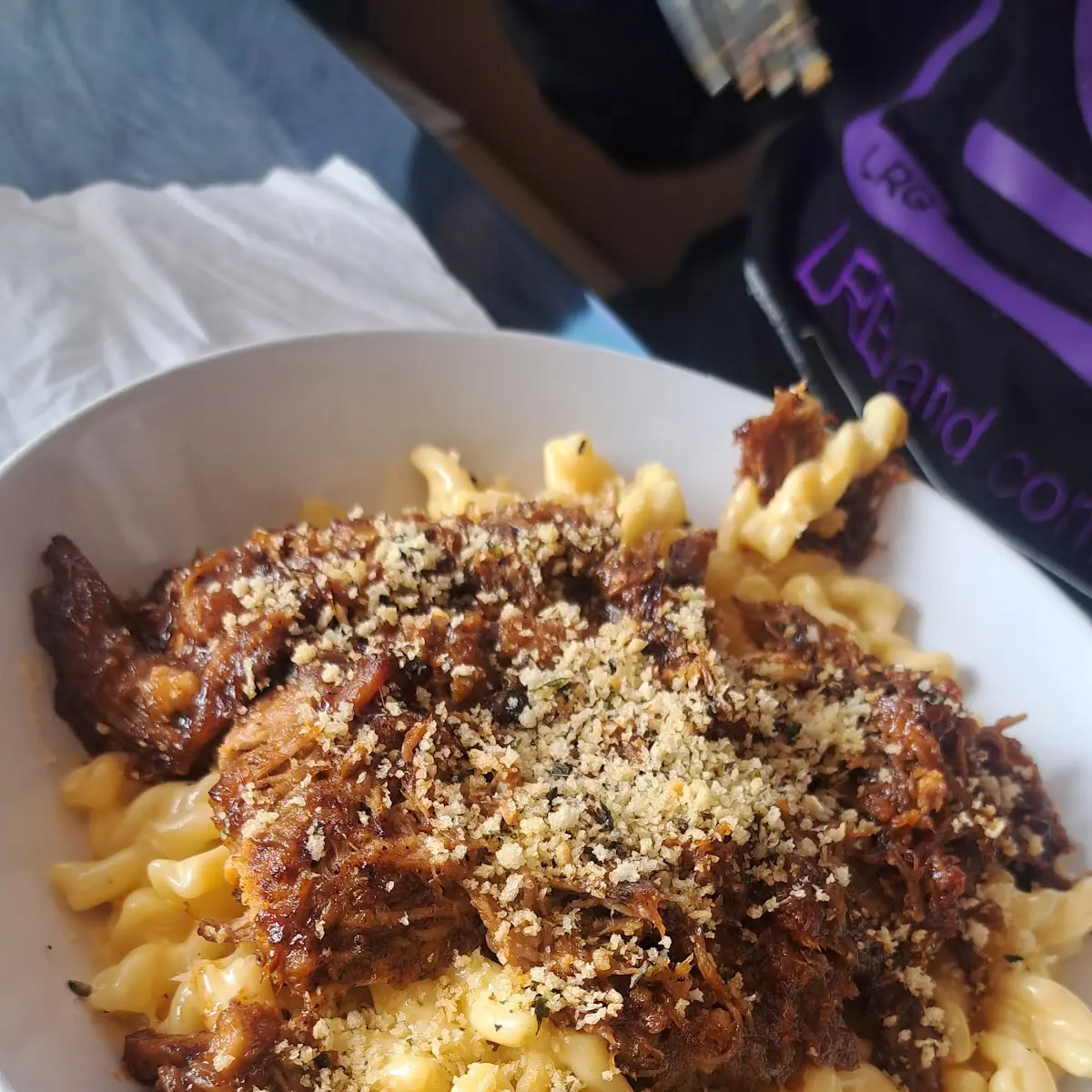 BBQ Pork Mac and Cheese