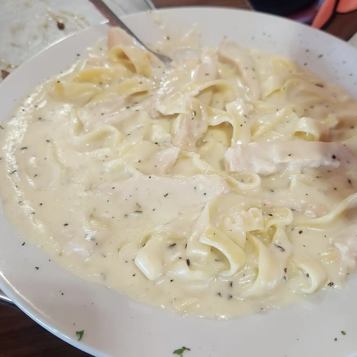 Fettuccine Alfredo with Chicken