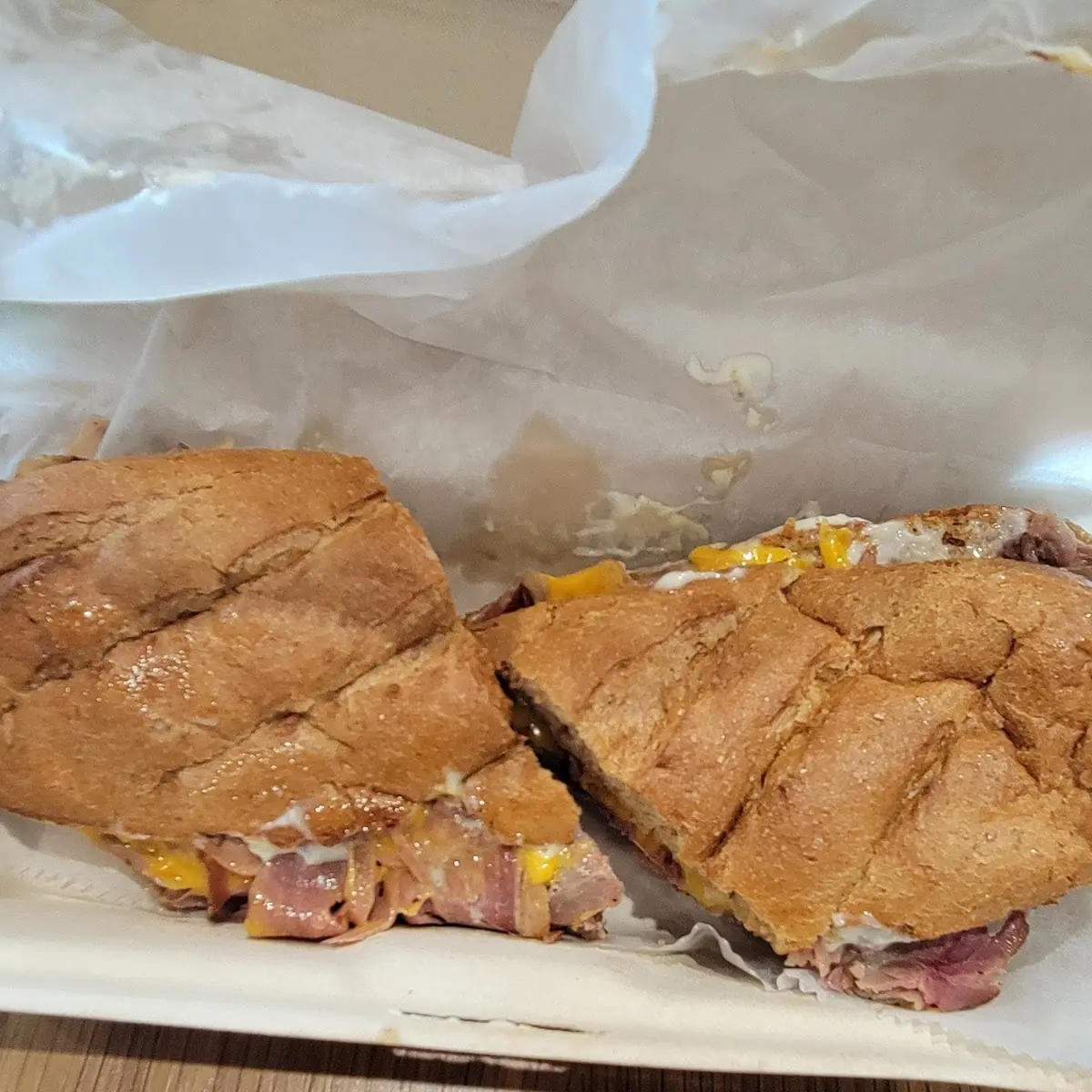 Cheddar Brisket Sandwich