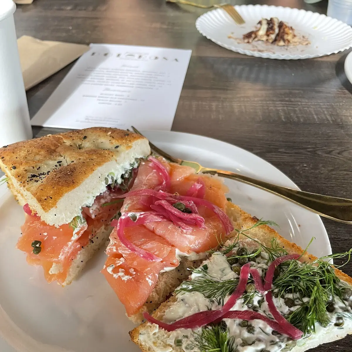 Focaccia Smoked Salmon