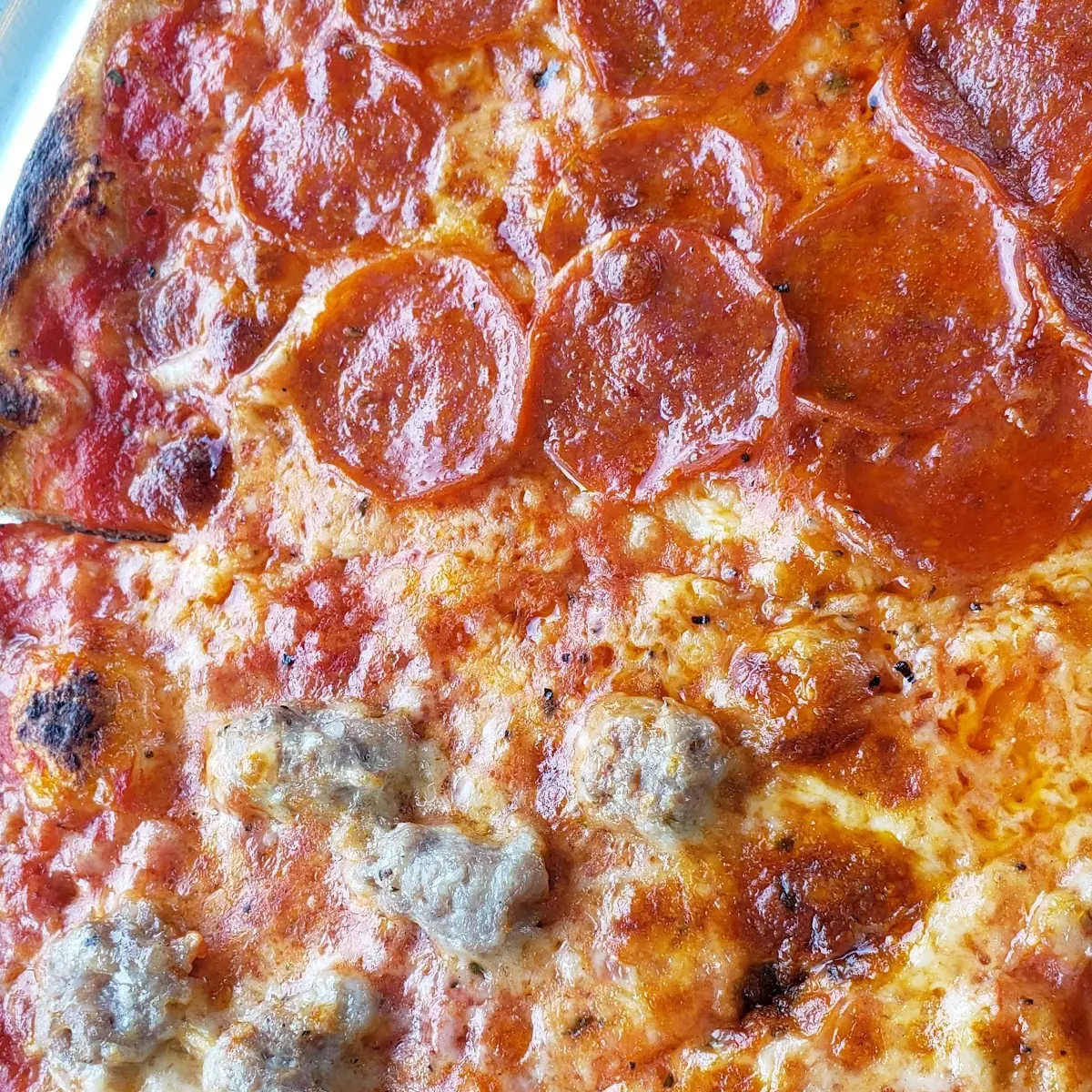 Half Sausage & Half Pepperoni Pizza