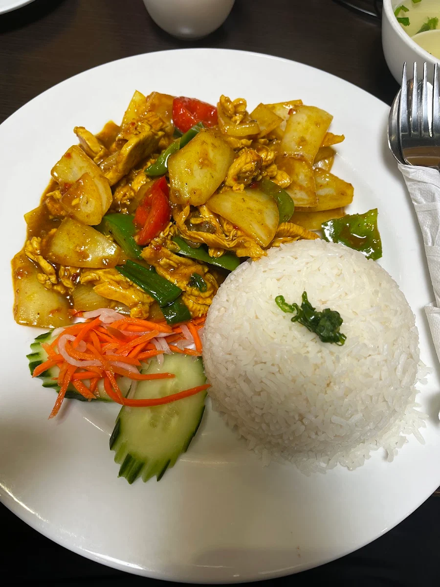 Chicken Curry with Rice, PHO NON LA