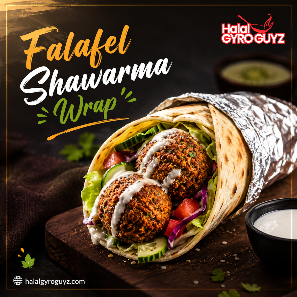 Falafel Shawarma Wrap