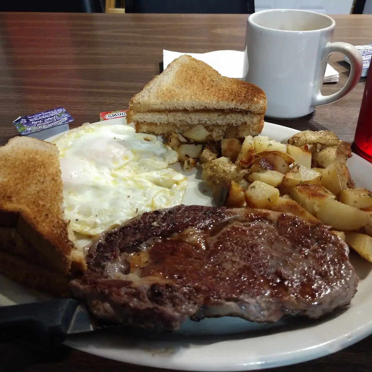 Steak Eggs and American Fries