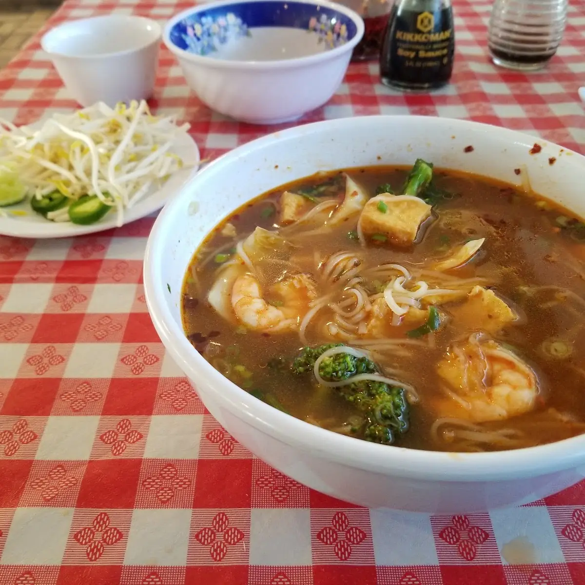 Beef Noodle Soup with Shrimp