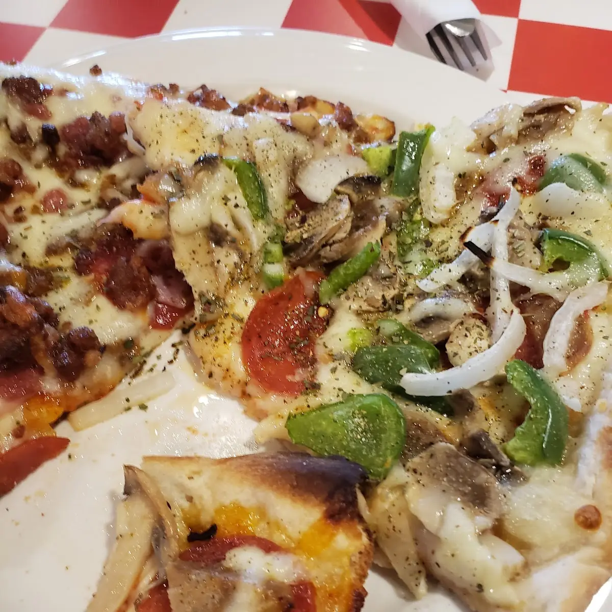 Meat and Veggie Pizza