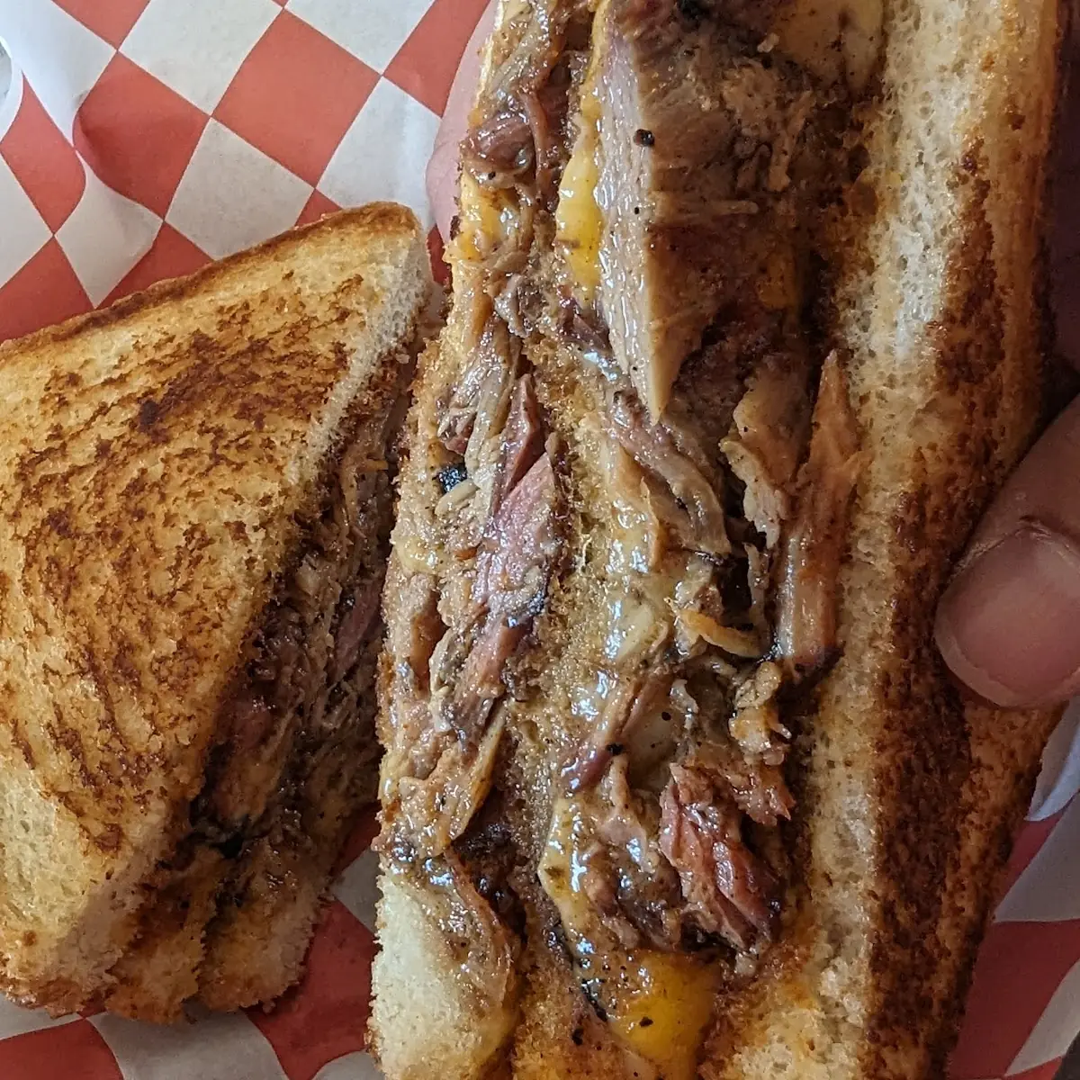Pulled Pork Grilled Cheese