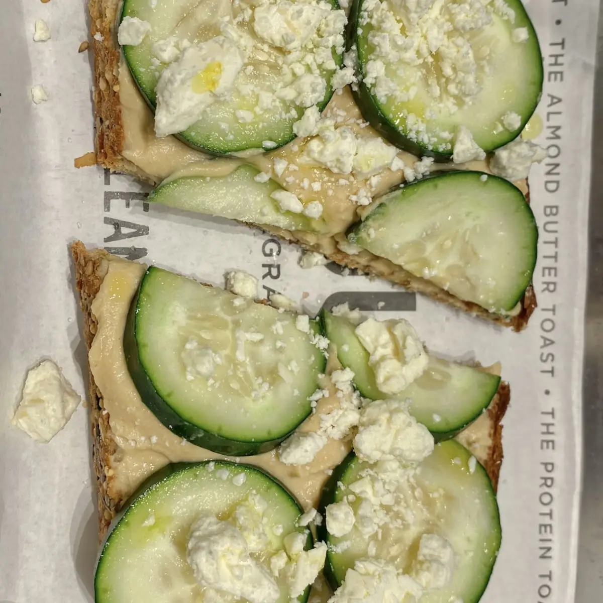 Hummus Toast Red Pepper Flakes Subtracted
