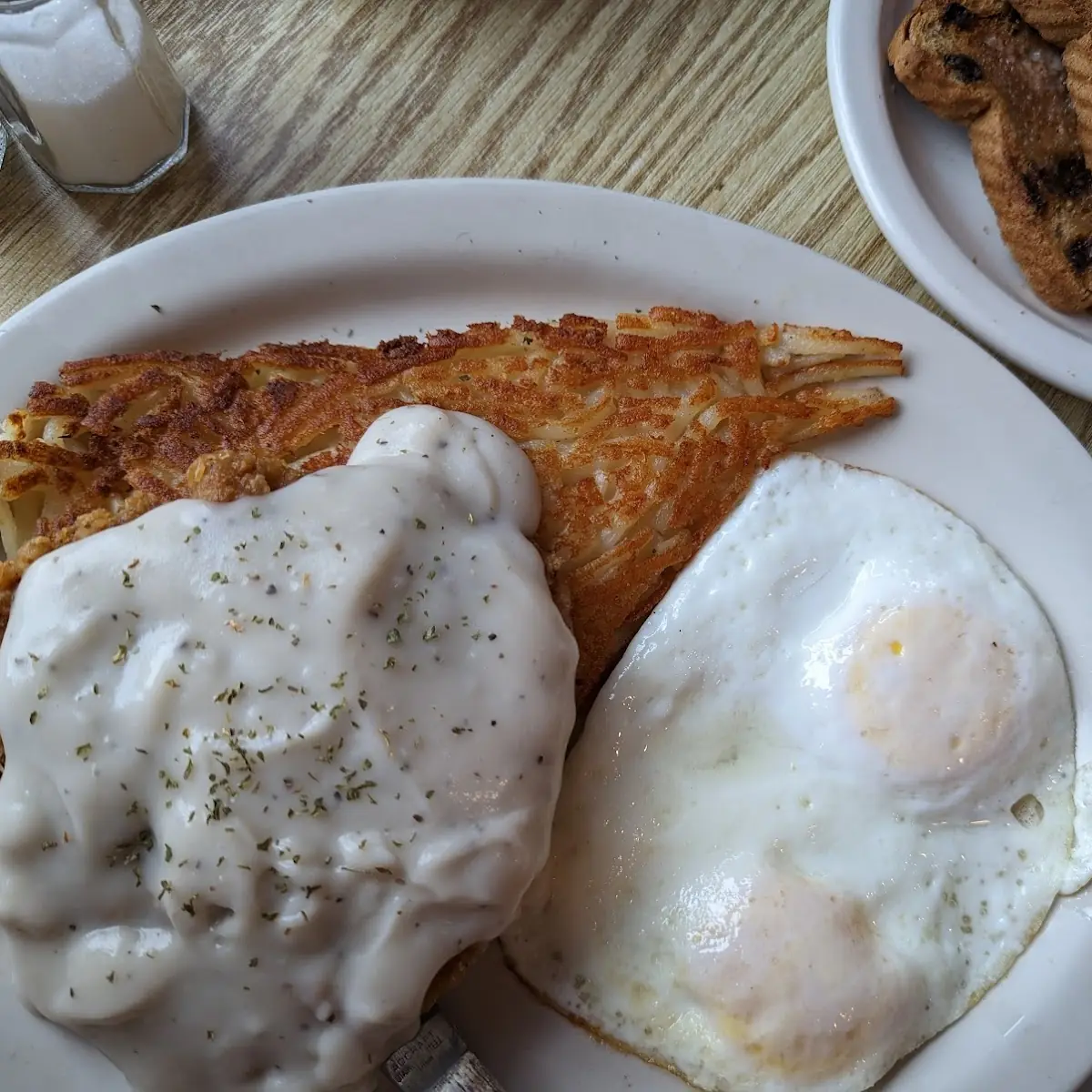 Country Fried Steak and Eggs