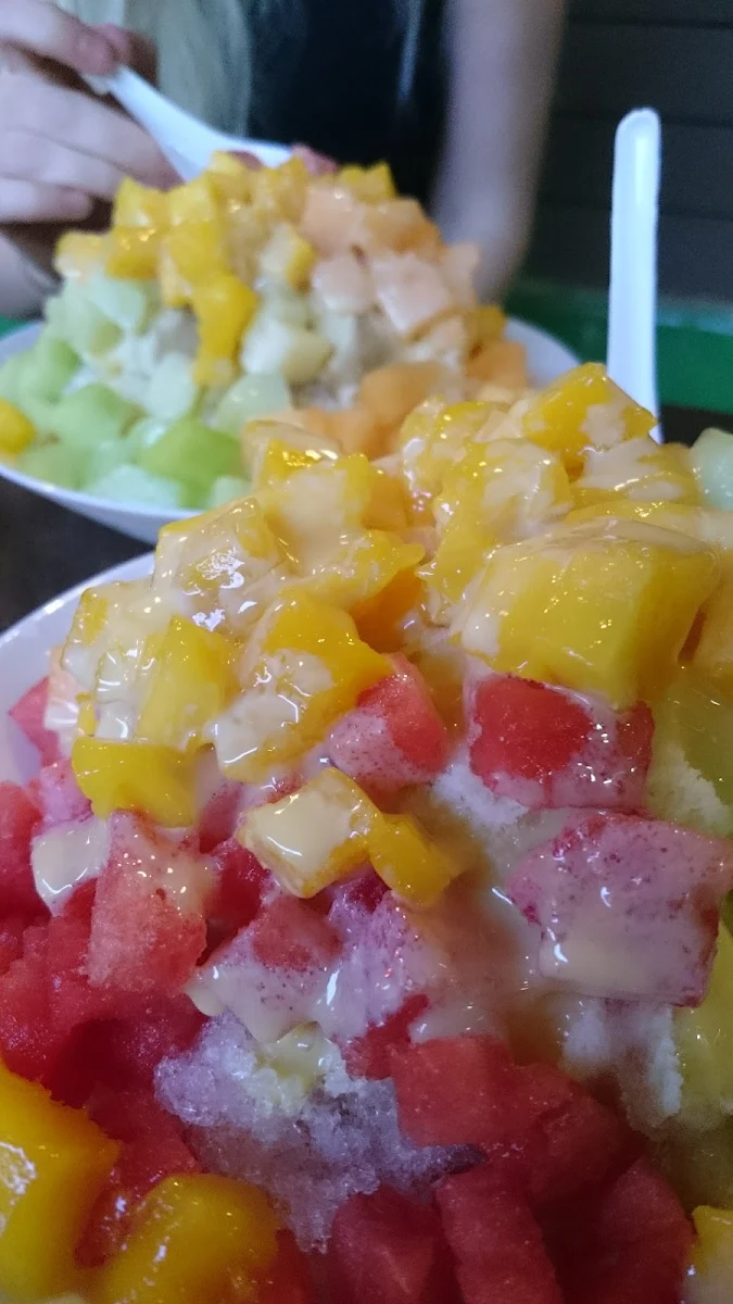 Fruity Ice with Condensed Milk, Sweet Dessert Shop