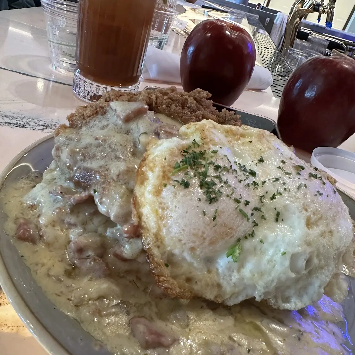 Biscuits and Gravy Chicken Fried Chicken