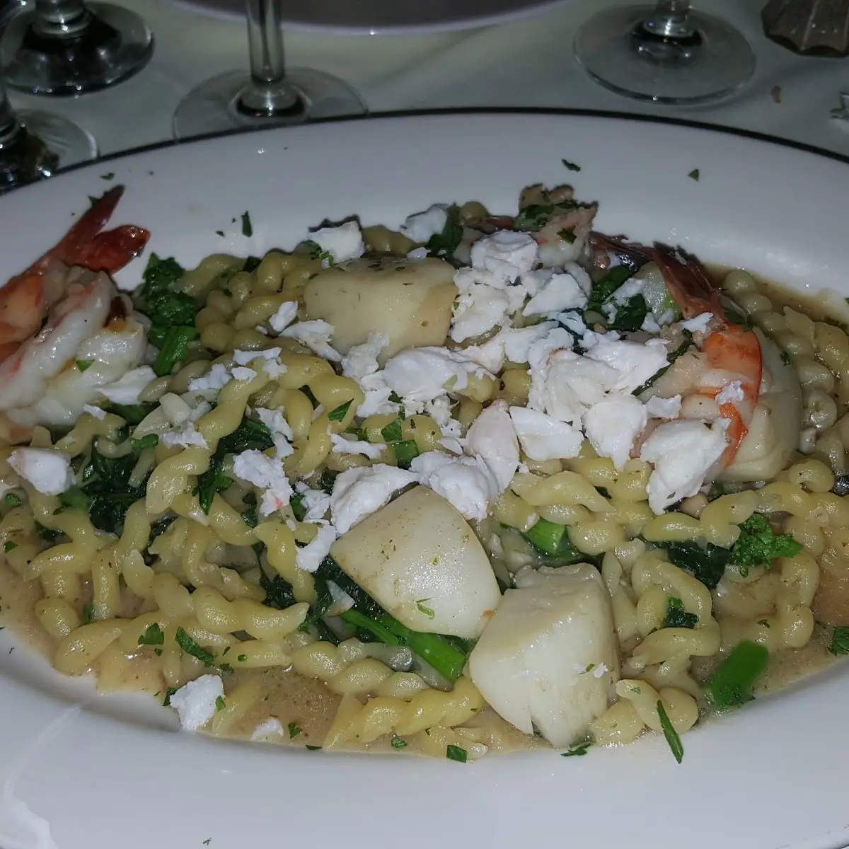 Pasta Shrimp Scallops