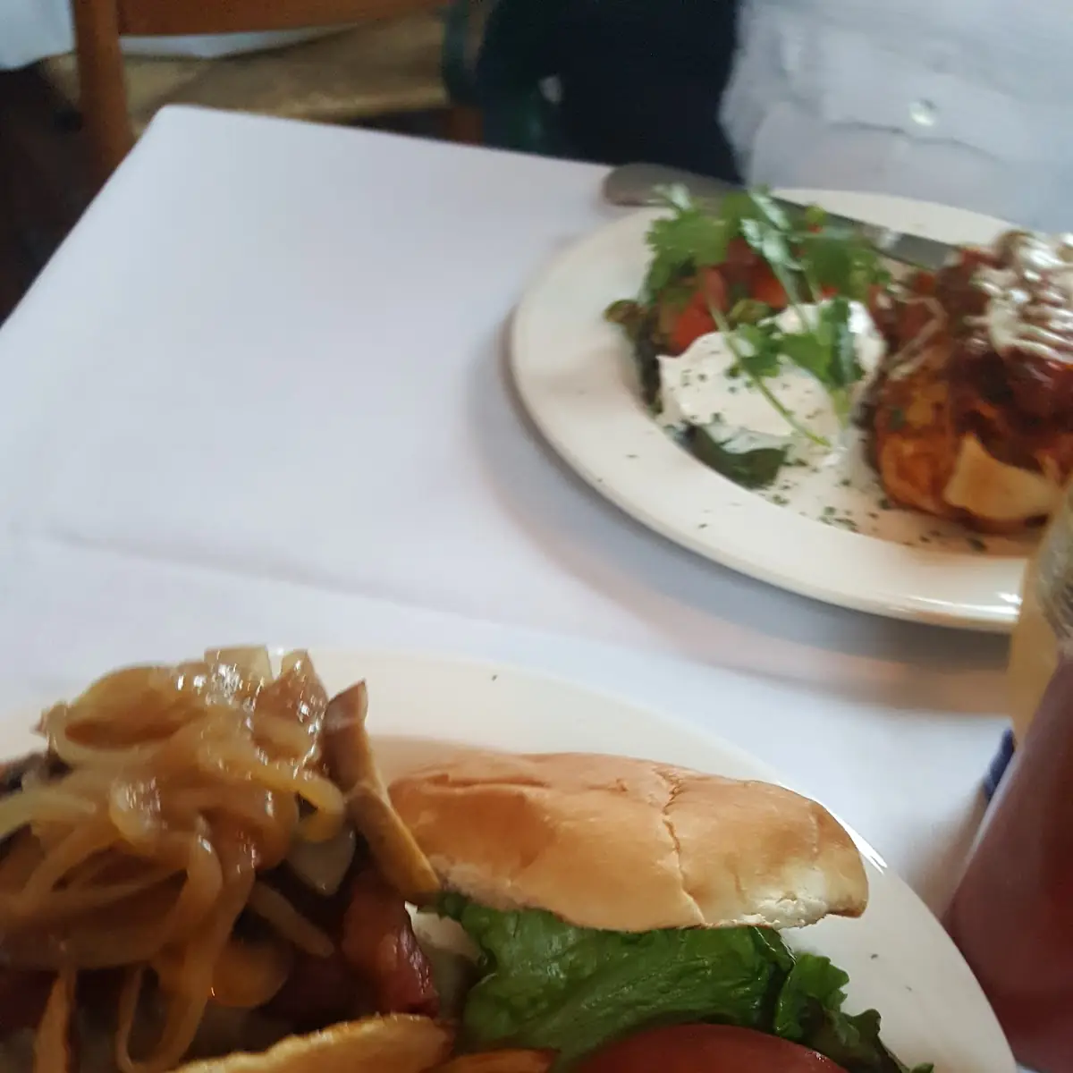 Fully Loaded Burger and Fries