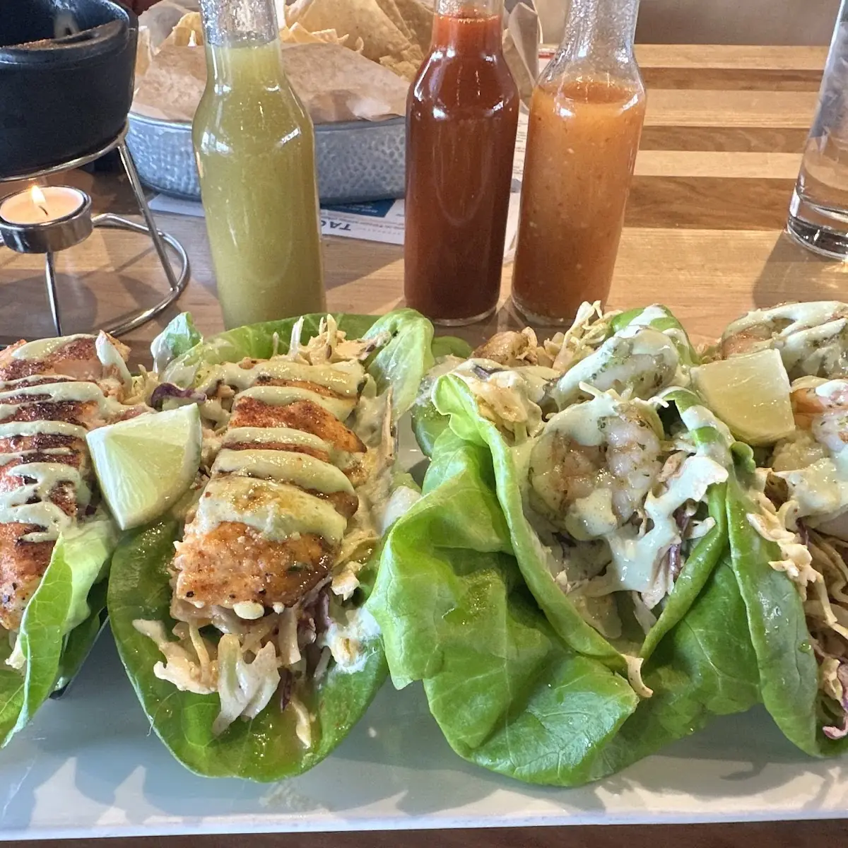 Shrimp Tacos on Lettuce Wraps