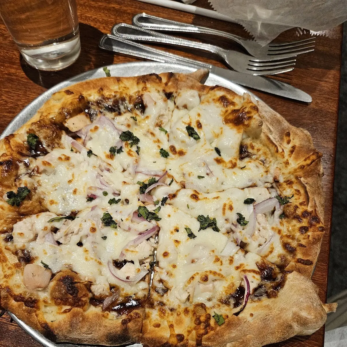 Chicken Alfredo Pizza