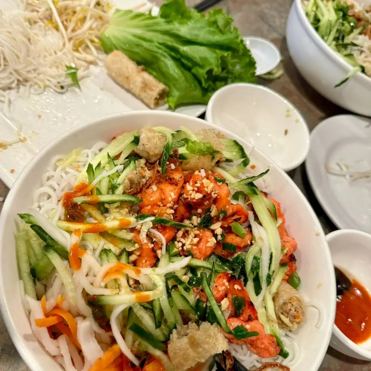 Bún Gà Nướng - Grilled Chicken