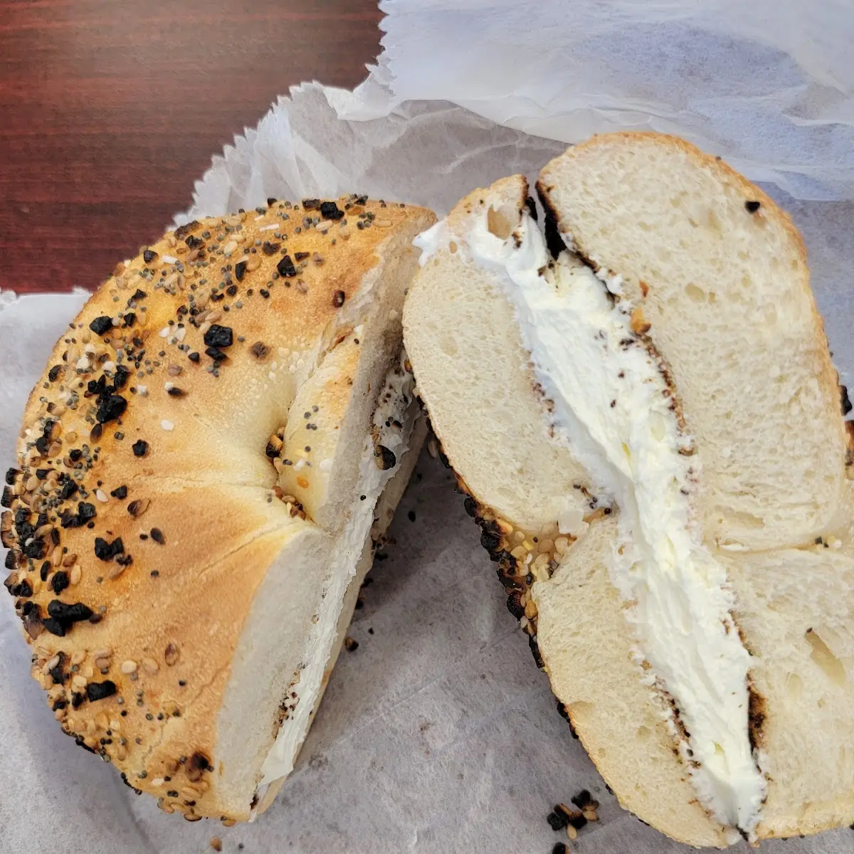 Everything Bagel with Cream Cheese