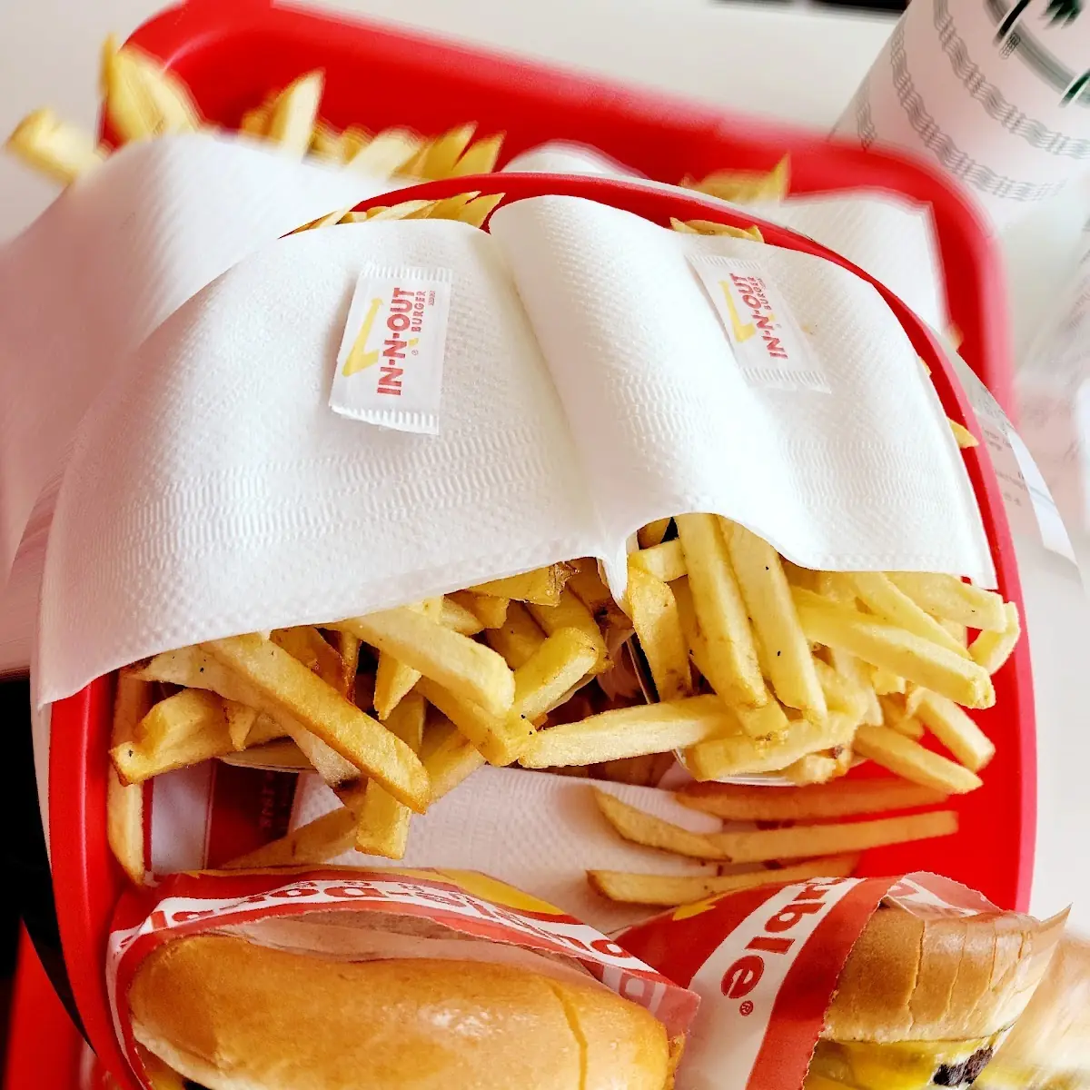 Animal Style Double Cheeseburger Combo and a Cheeseburger