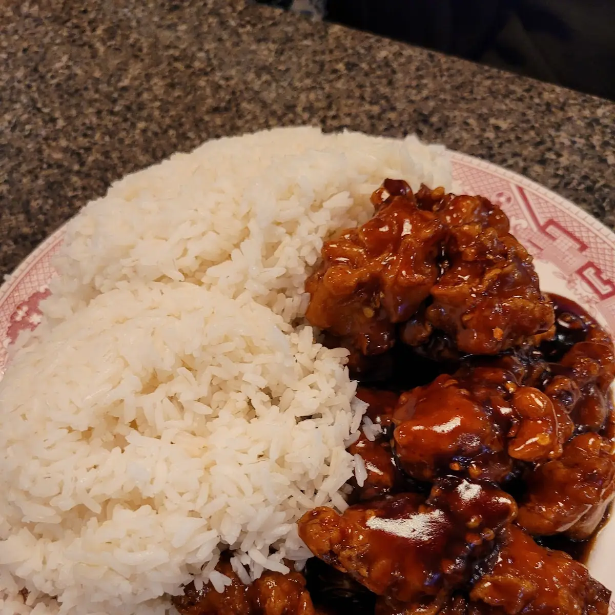 Orange Chicken with Steamed Rice