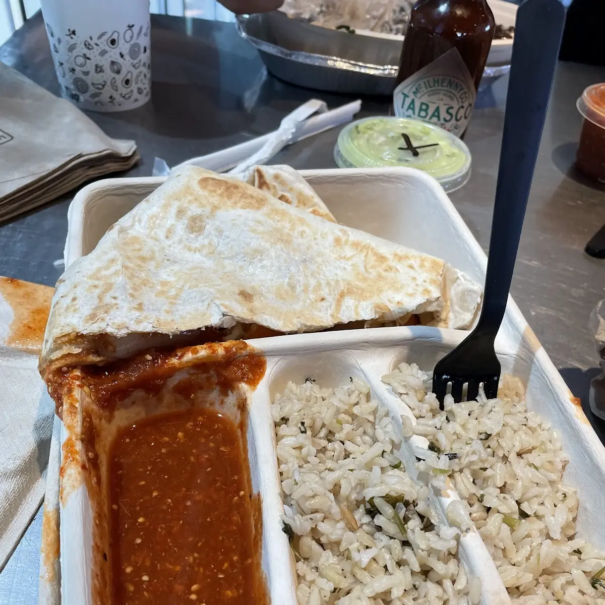 Chicken Quesadilla with Sides