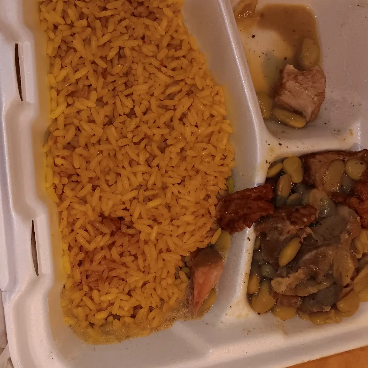 Yellow Rice and Lima Beans