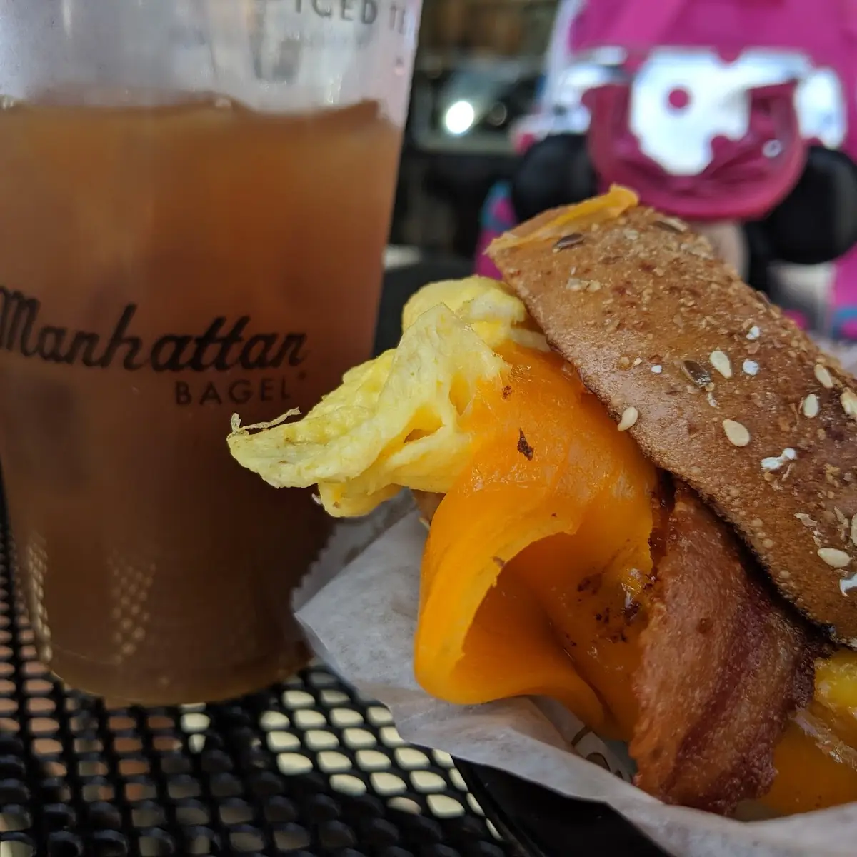 Original Bagel Sandwich with Turkey Bacon