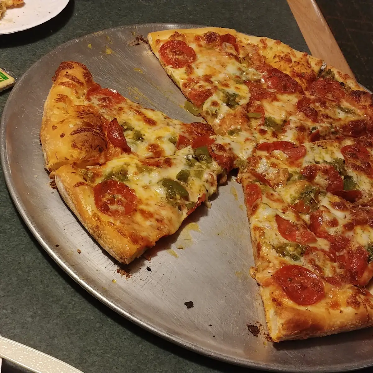 Peperoni N Green Chile Pizza