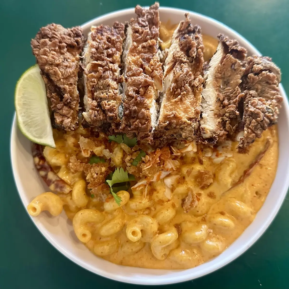 Thai Style Mac&Cheese Fried Chicken