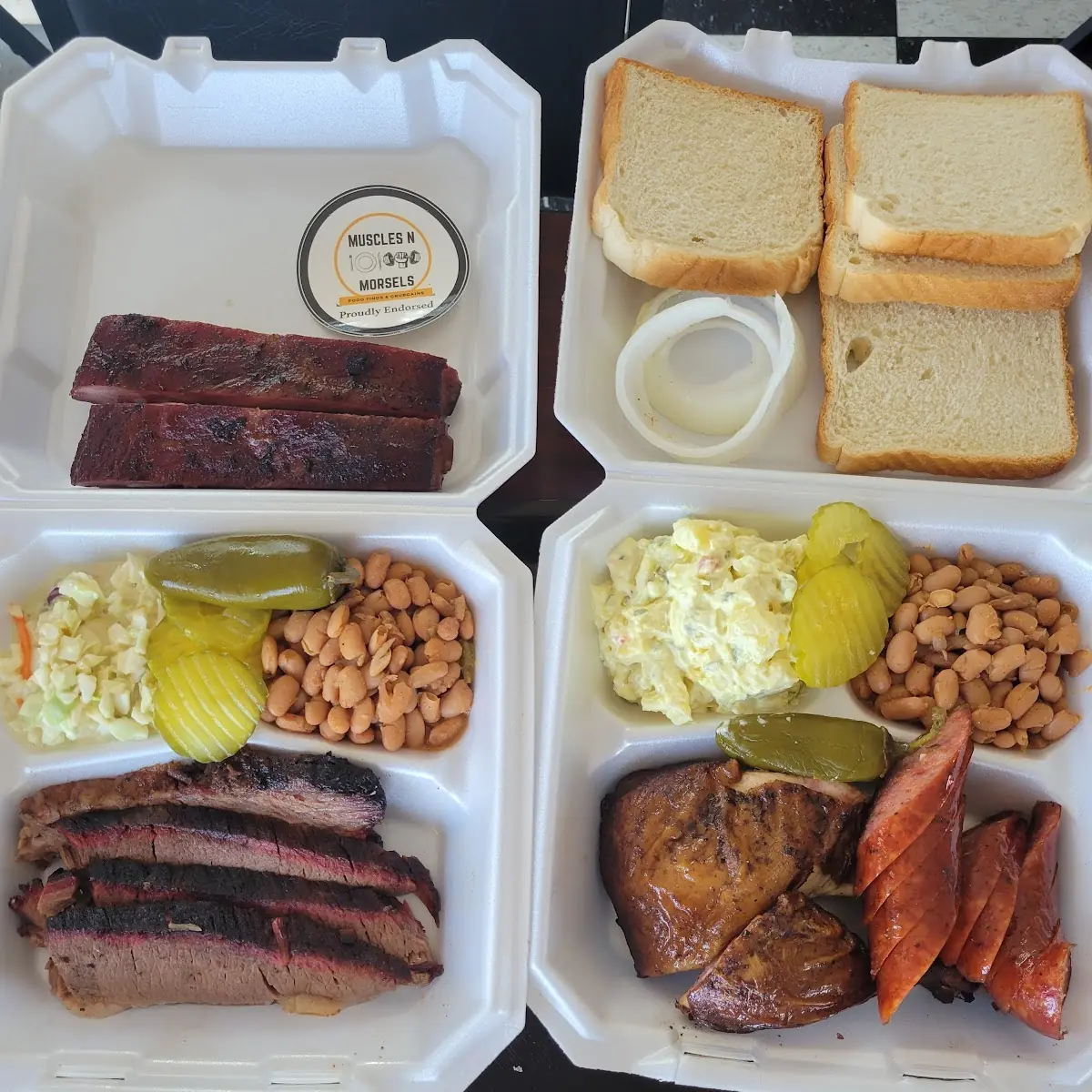 Smoked Chicken and Brisket Plate