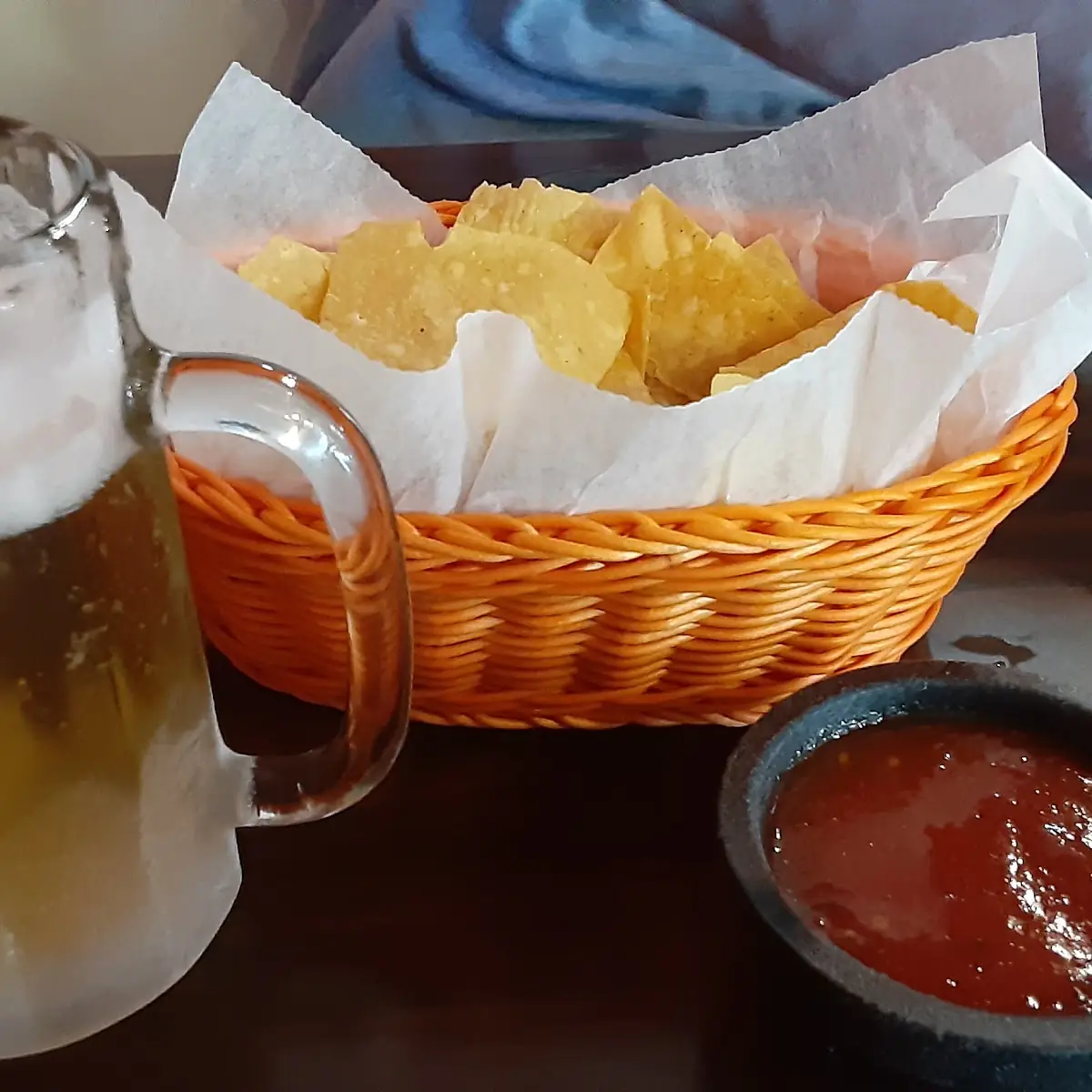 Chips Salsa Cold Miller Light