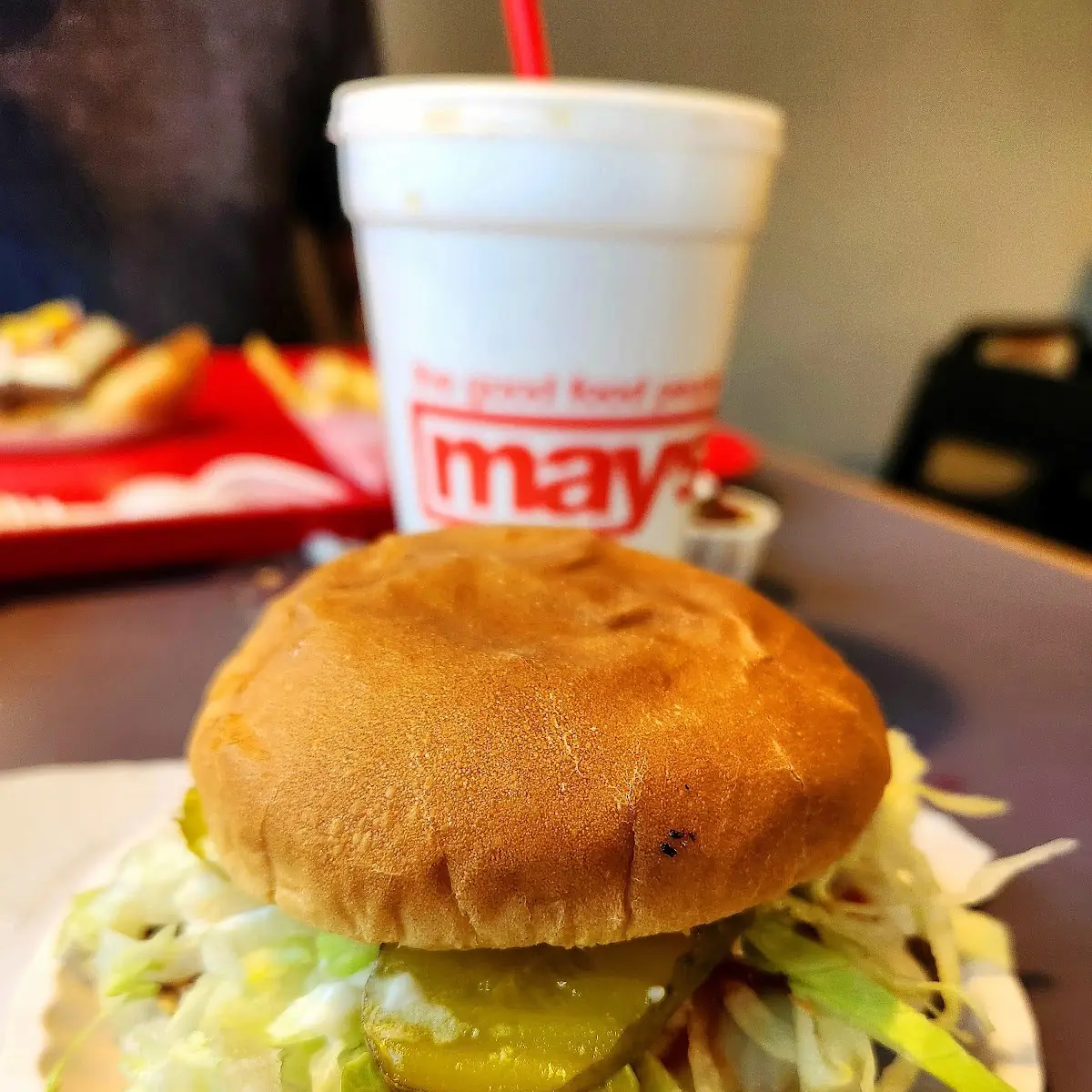 Cheese Burger and Fries