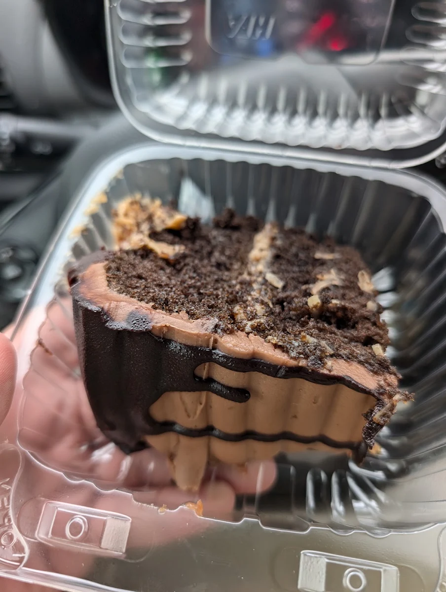 German Chocolate Cake Slice