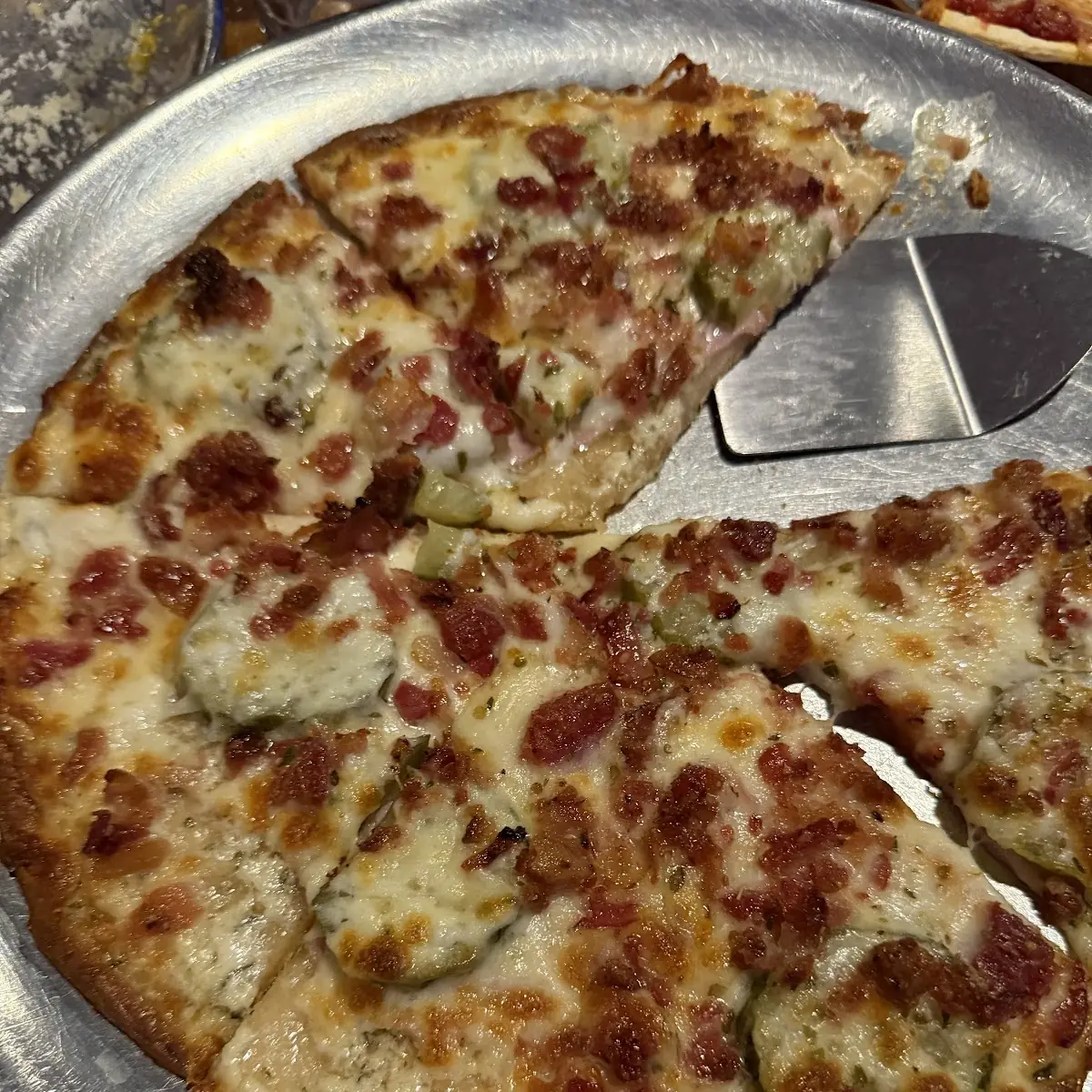 Pickle Pizza on Cauliflower Crust