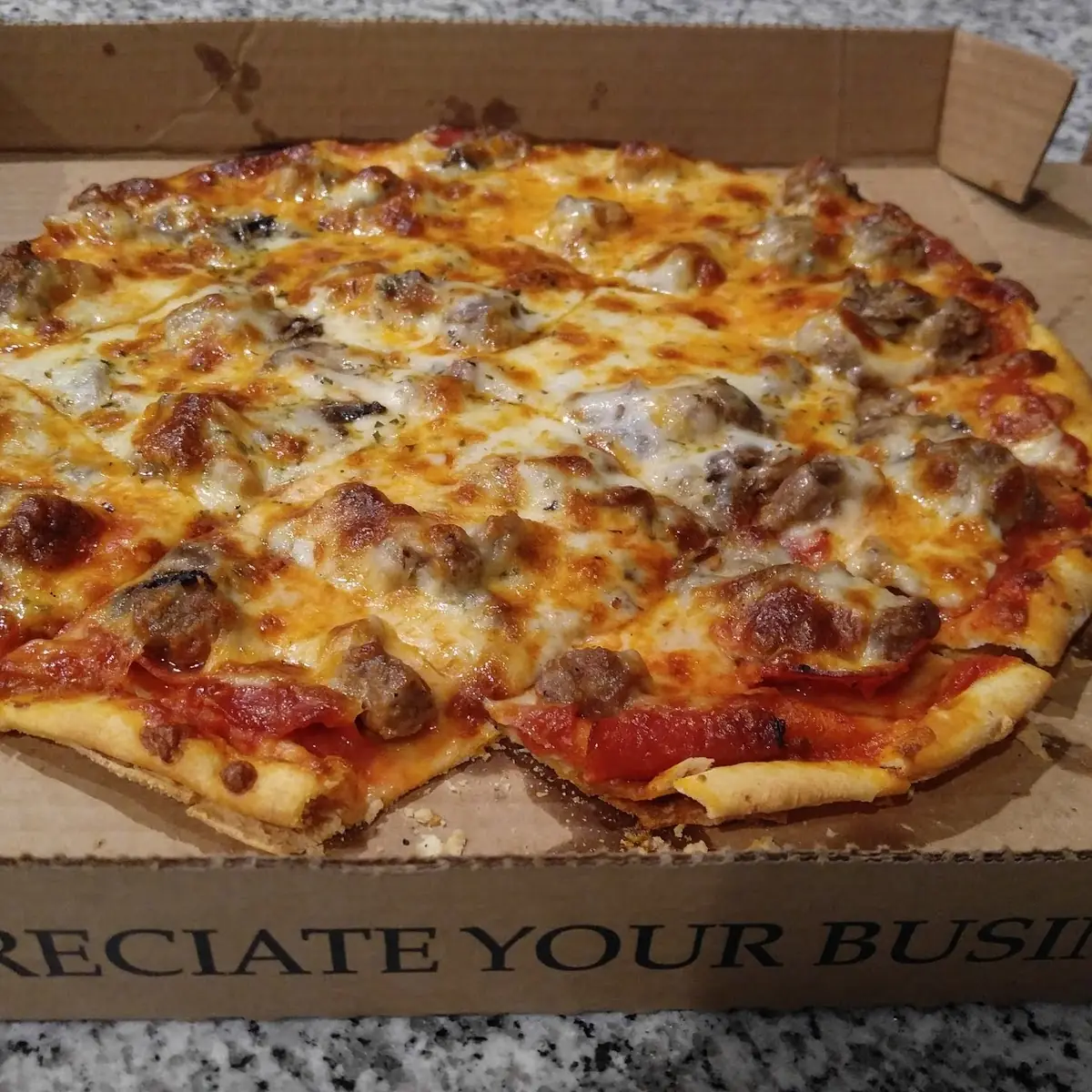 Sausage Mushroom Pizza