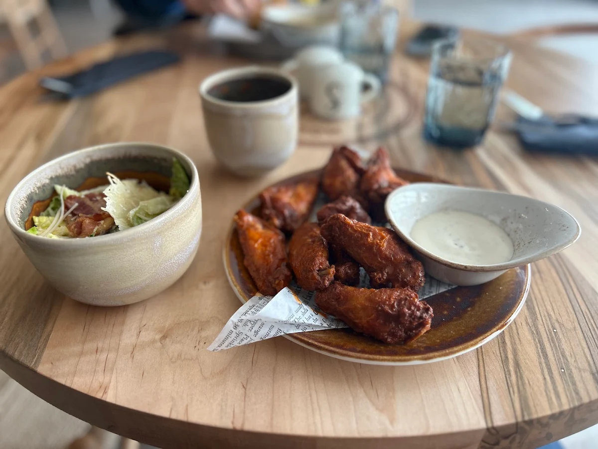 Buffalo Wings and Small Caesar Salad, Hook Line & Sinker