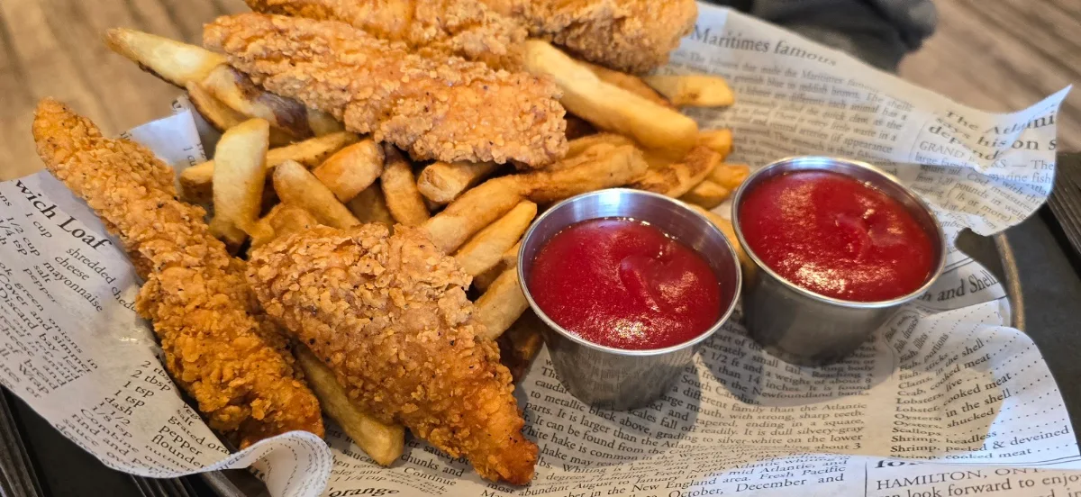 Chicken Fingers, Hook Line & Sinker